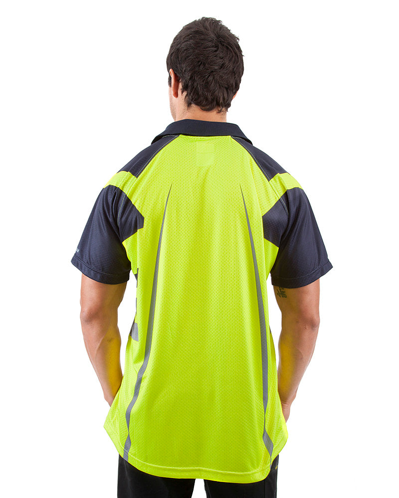 Warrior Airwear Polo Shirt - Yellow/Navy
