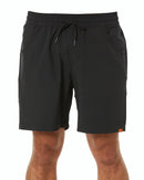 Rack Elastic Waist Hybrid Short - Black