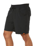 Rack Elastic Waist Hybrid Short - Black