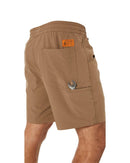 Rack Elastic Waist Hybrid Short - Brindle