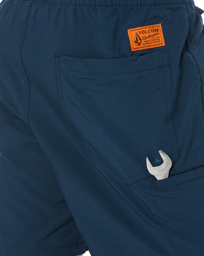 Rack Elastic Waist Hybrid Short - Navy