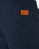 Caliper Elastic Waist Work Short - Navy