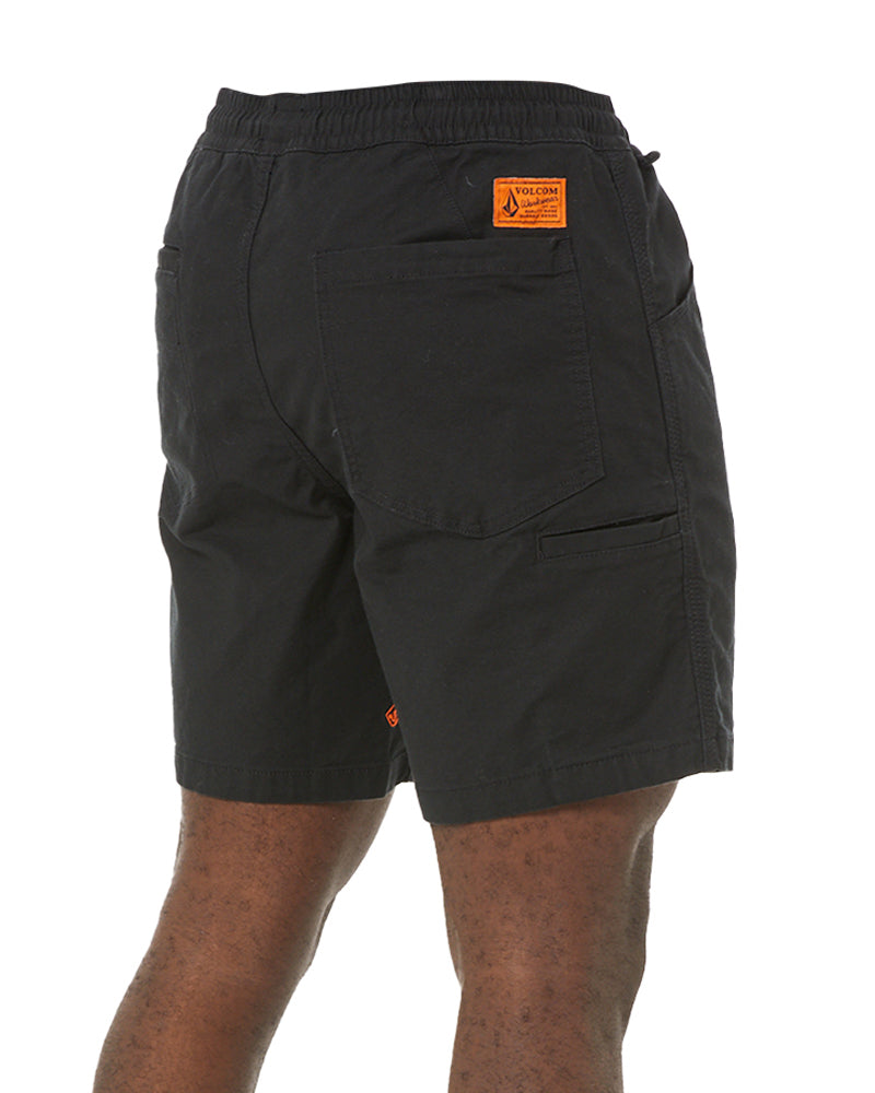 Caliper Elastic Waist Work Short - Black