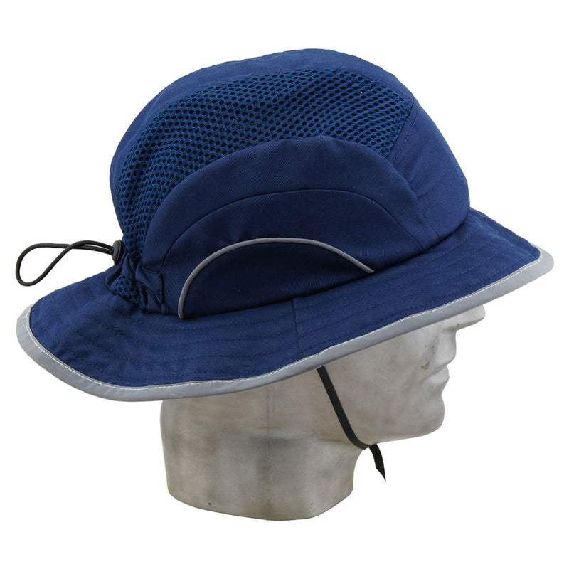 Wide Brim Bump Hat - Navy