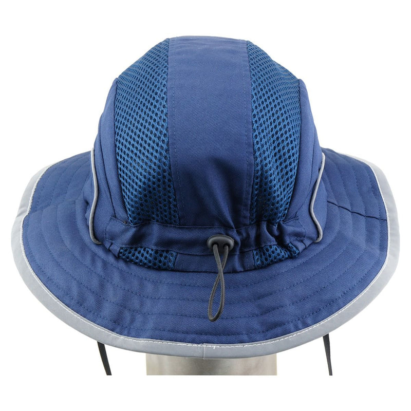 Wide Brim Bump Hat - Navy